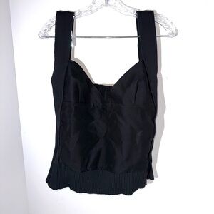 Sacai Layered Mixed Media Top